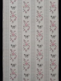 Beige met roze bloemetjes jaren '50 behang