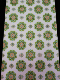 papier peint vintage fleurs vert