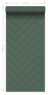 Dark green-black chevron wallpaper