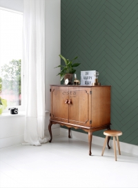 Dark green-black chevron wallpaper