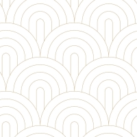 Papier peint arches blanc et or