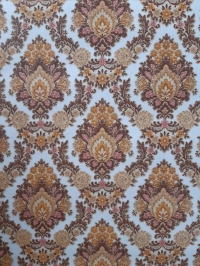 Brown, orange and pink damask vintage wallpaper