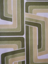 papier peint vintage figure géometrique lignes vert