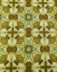 Green beige vintage geometric wallpaper