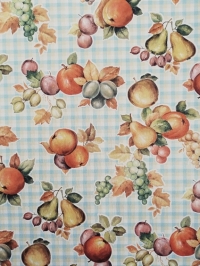 Fruitig vintage geometrisch behang