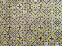 groen geometrisch vintage behang