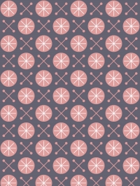 roze geometrische figuur op een paarse achtergrond