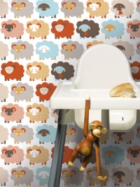 sheep kids wallpaper LAVMI