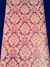 Rood bruin medaillon vintage behang