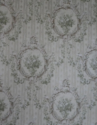 Beige green classic vintage wallpaper