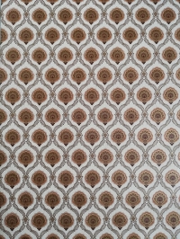 Small brown golden damask vintage wallpaper