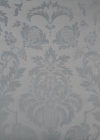 Papier peint vintage chateau bleu-gris