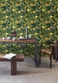 Premium wallpaper Mimulus anthracite