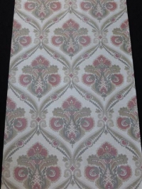 red brown grey damask wallpaper