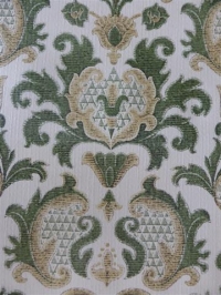 green damask wallpaper