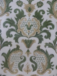 green damask wallpaper