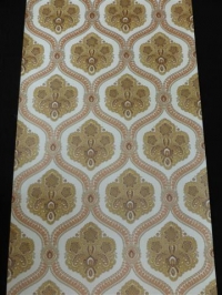 brown and red damask wallpaper