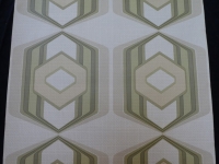 green geometric vintage wallpaper