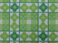 green flowers in a geometric pattern