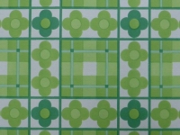 green flowers in a geometric pattern