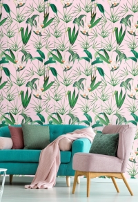 Premium wallpaper Palm Springs pink