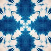 Shibori vlinder behang