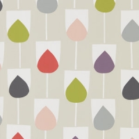 Scion Lohko wallpaper Sula pink purple grey green