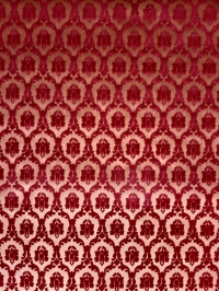 Papier peint velours petit medaillon bordeaux