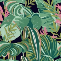 Papier peint de luxe plantes tropicales