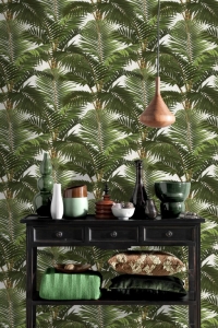 Tropical garden wallpaper