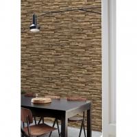 Exotic wood cladding wallpaper