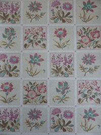flowers in tiles