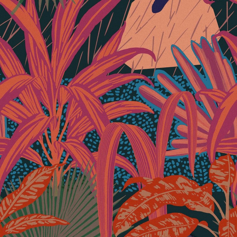Premium wallpaper Jardin Imaginario Dark - Funkywalls - Dé webshop voor