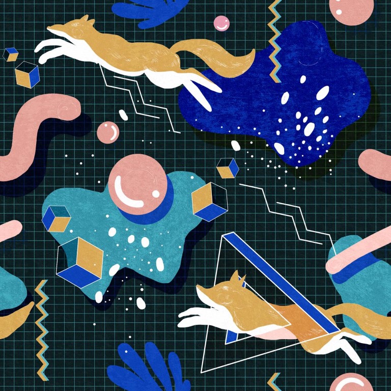 Premium Wallpaper Modern Foxy Funkywalls De Webshop Voor Vintage En Modern Behang