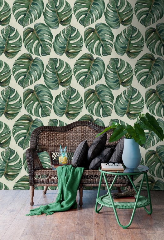 Tropische plant - Funkywalls - webshop voor vintage en behang