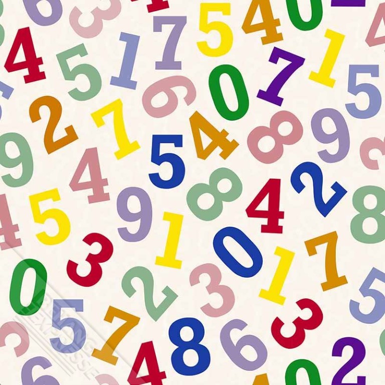 numbers kids wallpaper - Funkywalls - Dé webshop voor vintage en modern