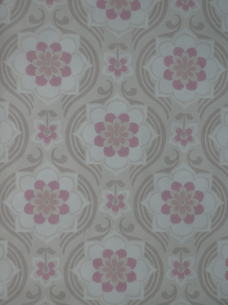 Grey pink damask vintage wallpaper - Funkywalls - Dé webshop voor vintage  en modern behang