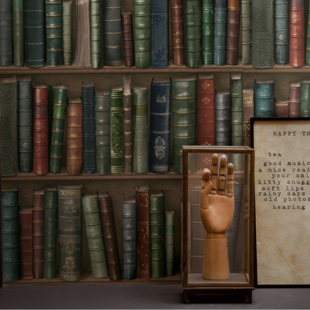 Oxford boekenkast behang - Funkywalls - Dé webshop voor vintage en ... Oxford boekenkast behang - Funkywalls - Dé webshop voor vintage en ...