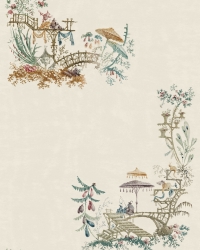 Papier peint de luxe Chinoiserie blanc