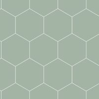 Papier peint hexagone vert - blanc