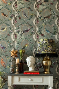 Premium wallpaper Countesse's Aviarium muntgroen