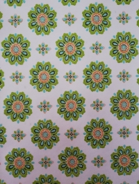 vintage floral wallpaper green