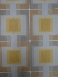 vintage geometric wallpaper grey yellow brown