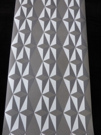 white grey non woven geometric wallpaper