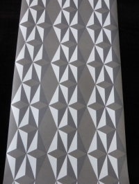 blanc gris papier peint geometrique intisse