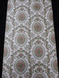 green red medallion wallpaper