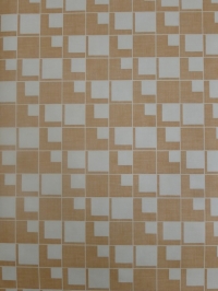 papier peint vintage geometrique brun