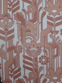 vintage red floral wallpaper