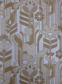 vintage brown floral wallpaper