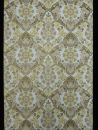 vintage damask wallpaper yellow grey